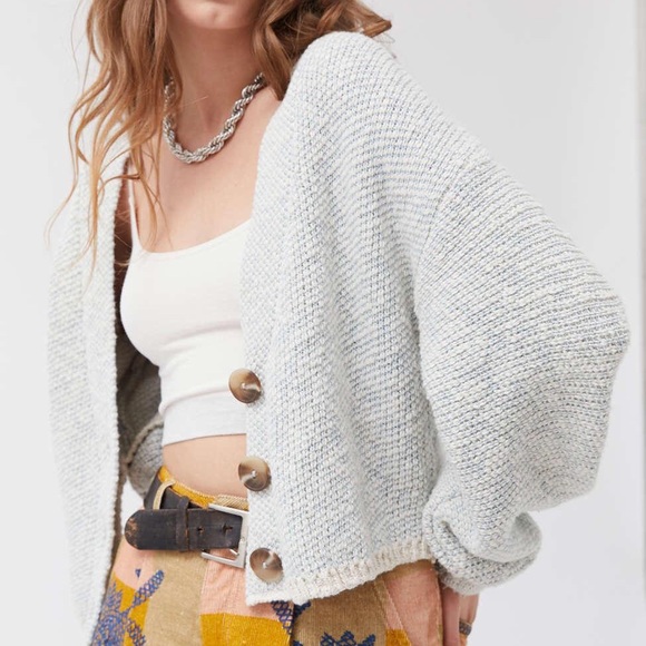 Urban Outfitters Sweaters - UO etta balloon sleeve cropped cardigan